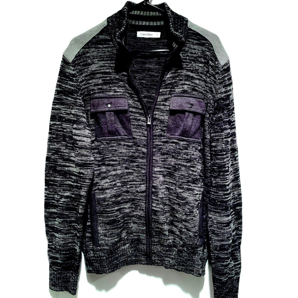 Calvin Klein Zip-up Cardigan Sweater